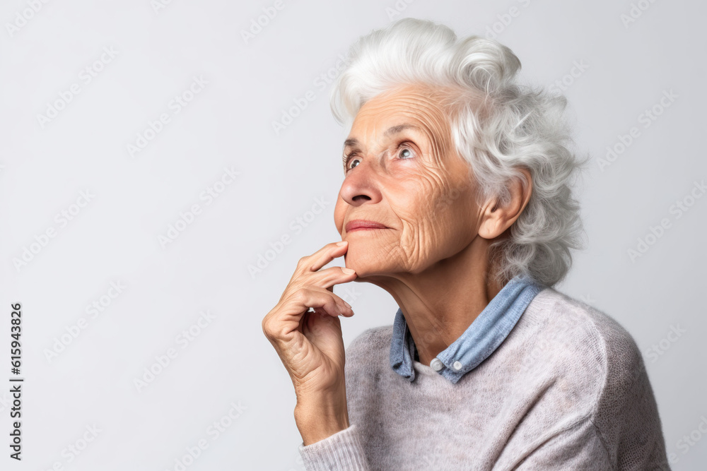 woman is thinking ai generated woman is thinking ai generated