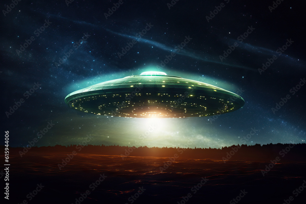 Fototapeta premium Ufo ai generated