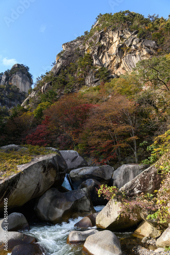 昇仙峡の覚円峰と天狗岩