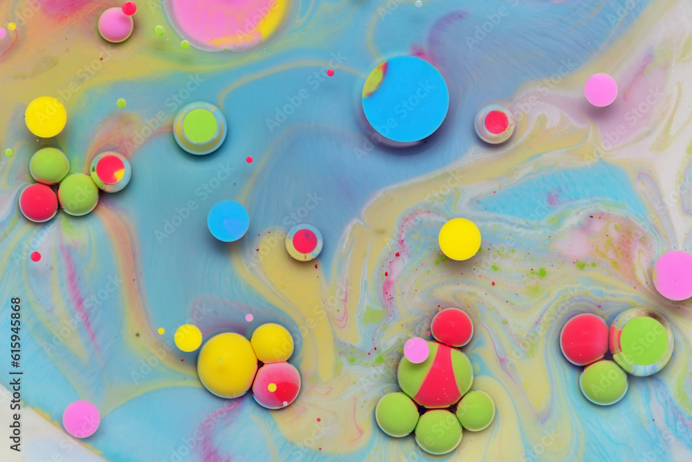 Water, milk and oil closeup abstract Water, milk and oil closeup abstract