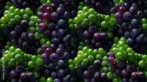 Wallpaper Mural bunch of grapes of different varieties, different ampelography berries, juicy fruits. Close-up. Healthy snack with juicy fruits, Winemaking, house wine. Generative AI
 Torontodigital.ca