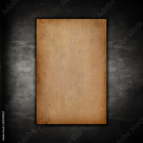 Vintage style paper on a grunge background