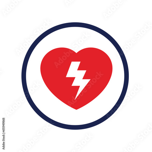 heart cpr medical icon vector design	
