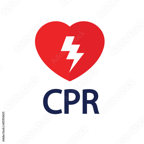 heart cpr medical icon vector design	
