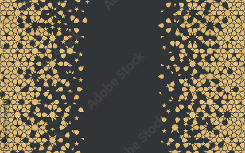Mosaic gradient design in authentic Arabian style.