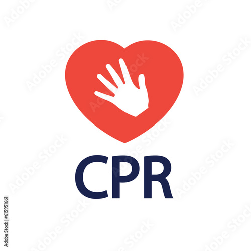 heart cpr medical icon vector design	
