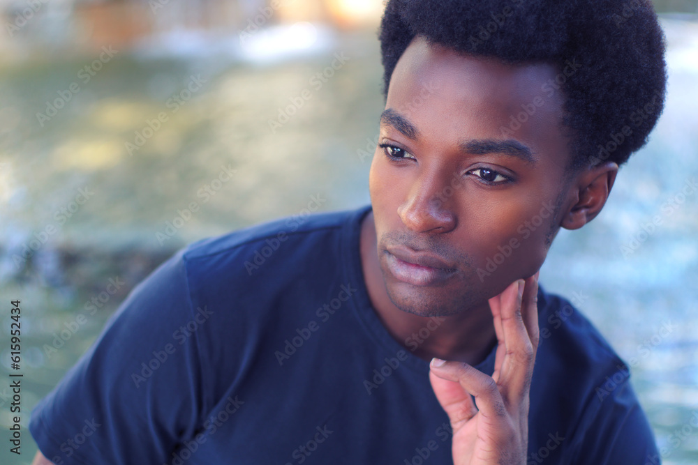 young man thinking portrait thoughtful person confident student young man thinking portrait thoughtful person confident student