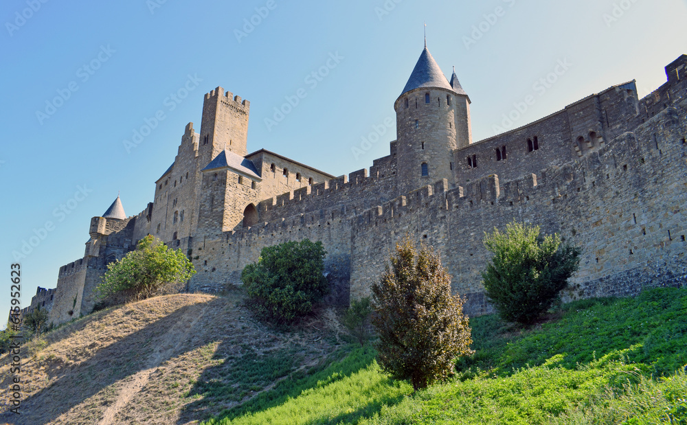 Carcassonne medieval city in France