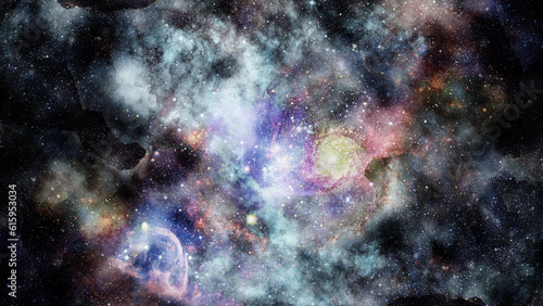 Fototapeta Naklejka Na Ścianę i Meble -  Image of the nebula in deep space. Elements of this image furnished by NASA.