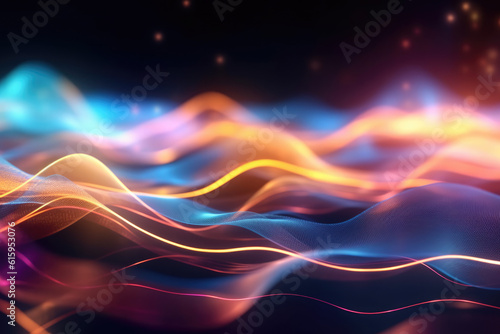 Futuristic Light flowing concept, Used as wallpaper
