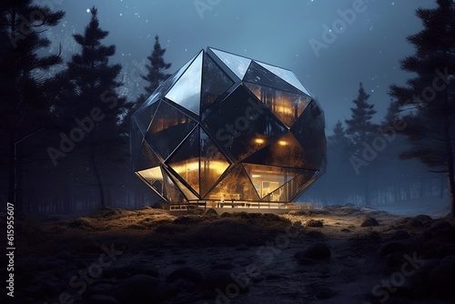 Futuristic house, generative ai