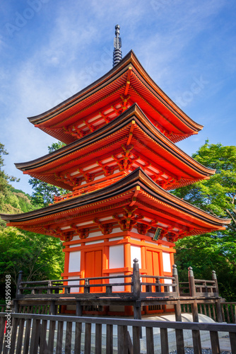 Pagoda at the kiyomizu-dera temple  Gion  Kyoto  Japan