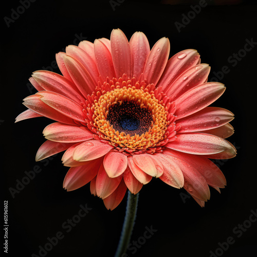 Gerbera Daisy isolated created with Generative AI technology