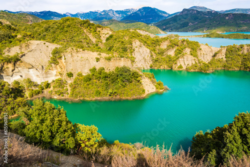 Lake Kremaston, Evrytania region, Greece - It is the largest artificial lake in Greece. photo