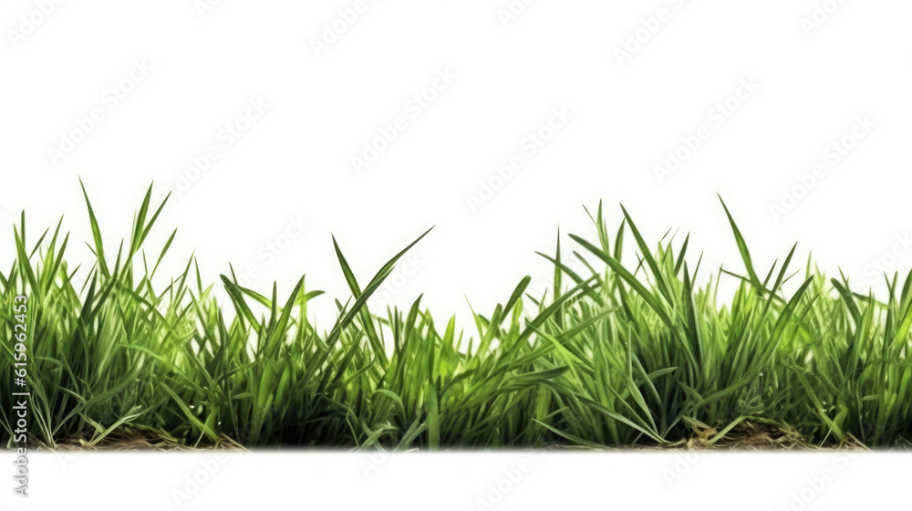 grass isolated on white created with Generative AI technology grass isolated on white created with Generative AI technology