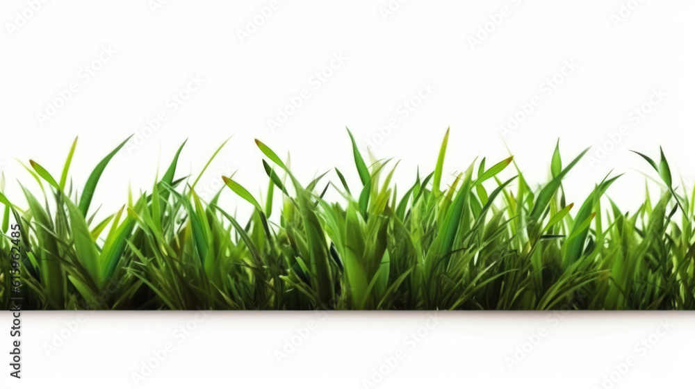 grass isolated on white created with Generative AI technology grass isolated on white created with Generative AI technology