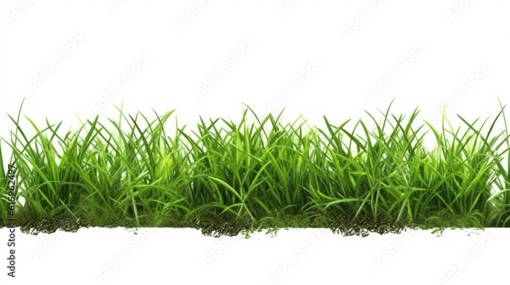 grass isolated on white created with Generative AI technology grass isolated on white created with Generative AI technology