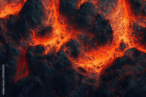 magma texture created with Generative AI technology