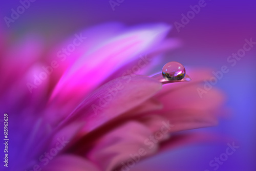 Abstract macro photo with water drops.Artistic Background for desktop. Flowers made with pastel tones.Tranquil abstract closeup art photography.Print for Wallpaper...Floral fantasy design.