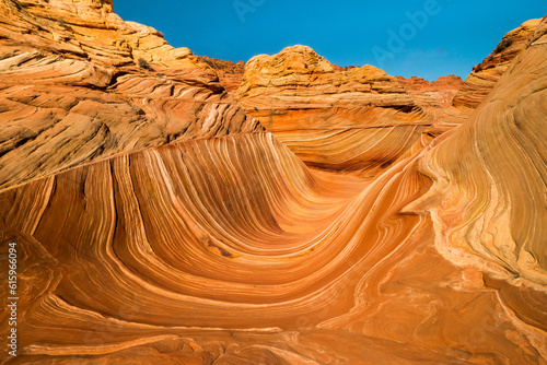 The Wave rock formation in Arizona.