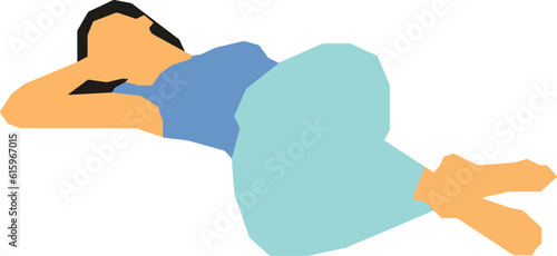 Lying Woman 3 Vector Illustration