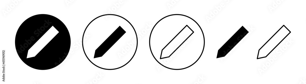 Pencil icon set for web and mobile app. pen sign and symbol. edit icon vector Pencil icon set for web and mobile app. pen sign and symbol. edit icon vector