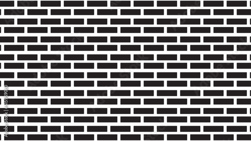 Seamless brick wall vector background