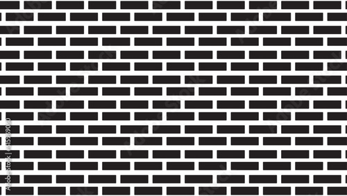 Seamless brick wall vector background