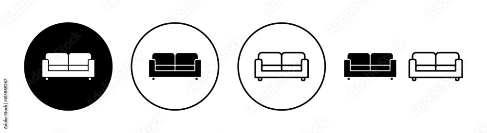 Sofa icon set  for web and mobile app. sofa sign and symbol. furniture icon