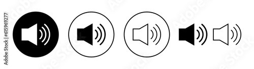 Speaker icon set for web and mobile app. volume sign and symbol. loudspeaker icon. sound symbol