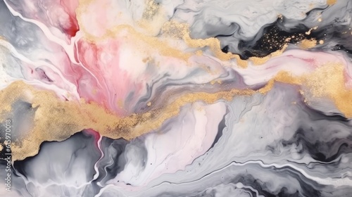Luxury abstract fluid art painting in alcohol ink made with Generative AI