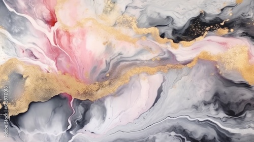 Luxury abstract fluid art painting in alcohol ink made with Generative AI