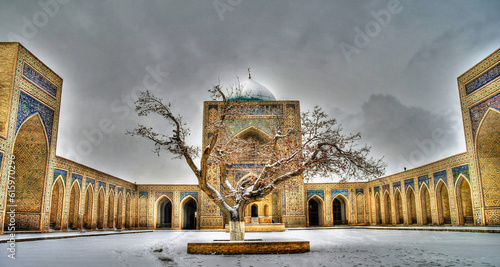 Mosque Kalyan and f Po-i-Kalyan complex at Bukhara, Uzbekistan photo