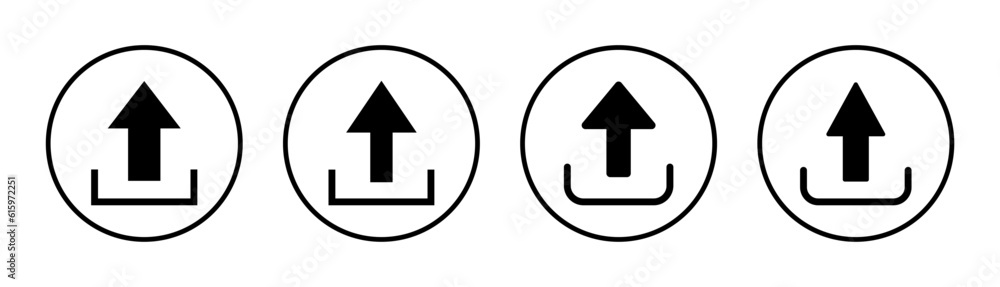 Upload icon set illustration. load data sign and symbol Upload icon set illustration. load data sign and symbol