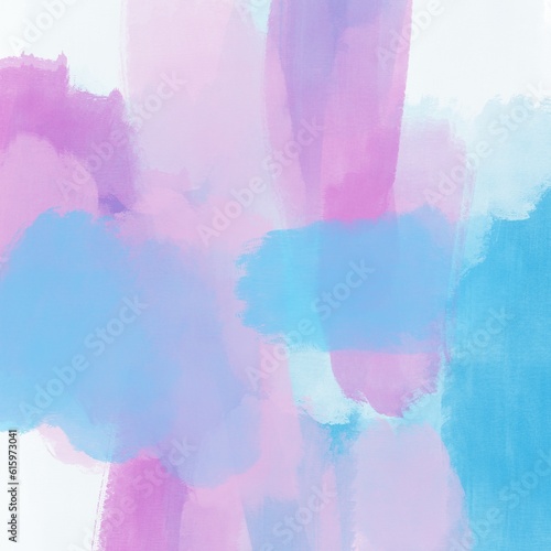 Blue And Pink Gouache Abstract Painting Background