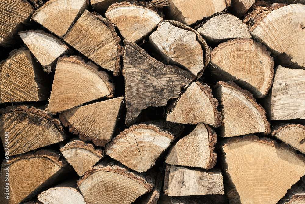 Abstract photo of a pile of natural wooden logs background, top view texture Abstract photo of a pile of natural wooden logs background, top view texture