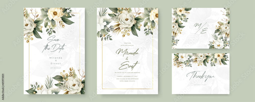 colorful colourful floral flower vector elegant hand drawing wedding invitation floral design watercolor