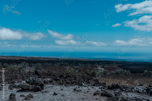 Aa lava flow，Ocean View, Big island, Hawaii