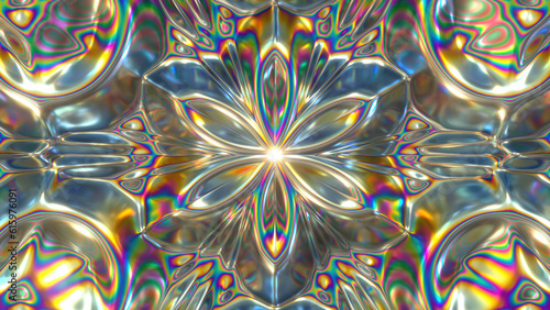Colourful Kaleidoscope Mandala Background