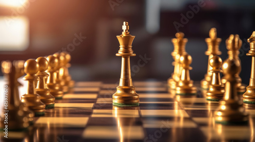 Chess board game concept for ideas and competition and strategy, business success concept, business competition planing teamwork strategic concept.