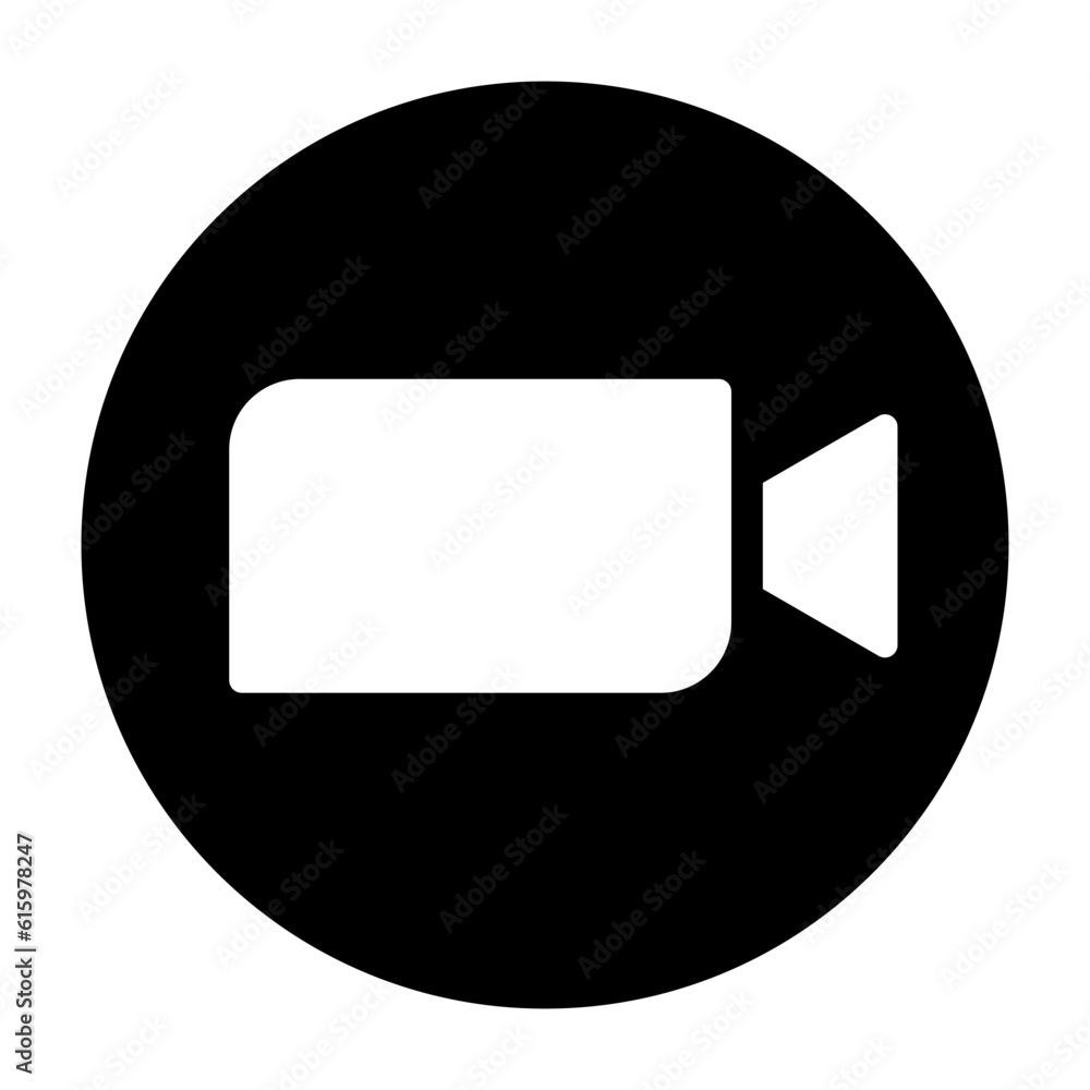 video camera icon. Vector illustration. stock image. video camera icon. Vector illustration. stock image.