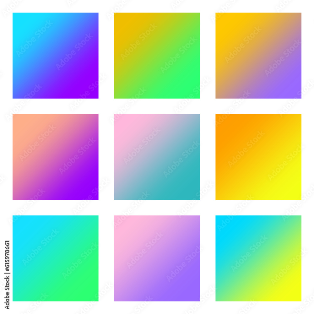 pastel color pattern collection catalog. Vector illustration. Stock image.