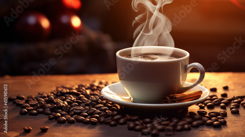 hot coffe in white cup