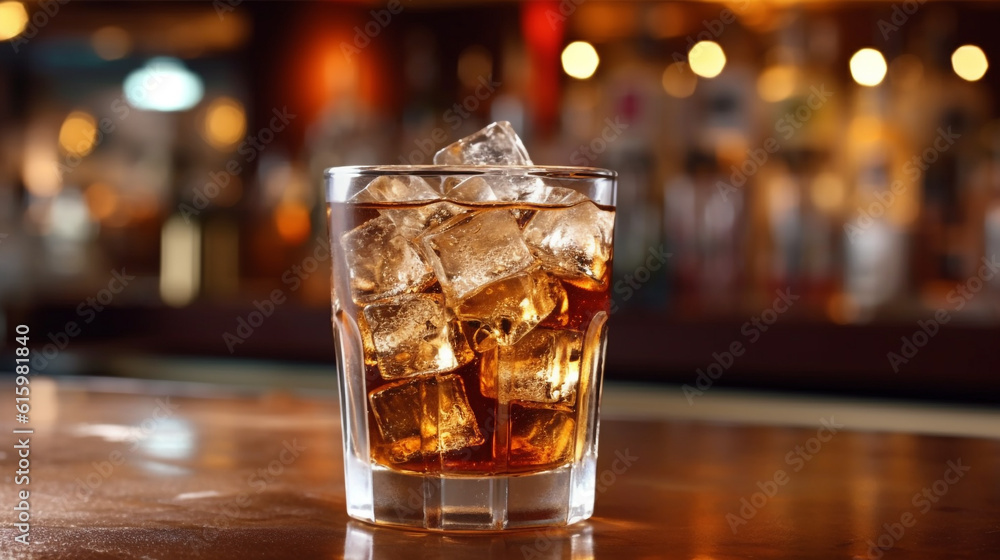 ice cola drink in restaurant bar