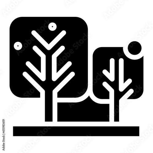 The Black Garden Icon Symbol is Perfect as  an Additional Element to your Design