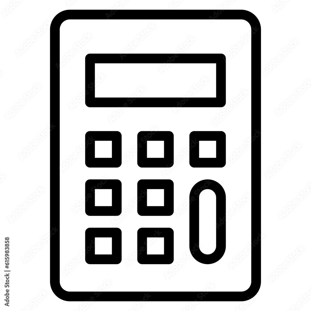 The Black Calculator Icon Symbol is Perfect as an Additional Element to your Design The Black Calculator Icon Symbol is Perfect as an Additional Element to your Design