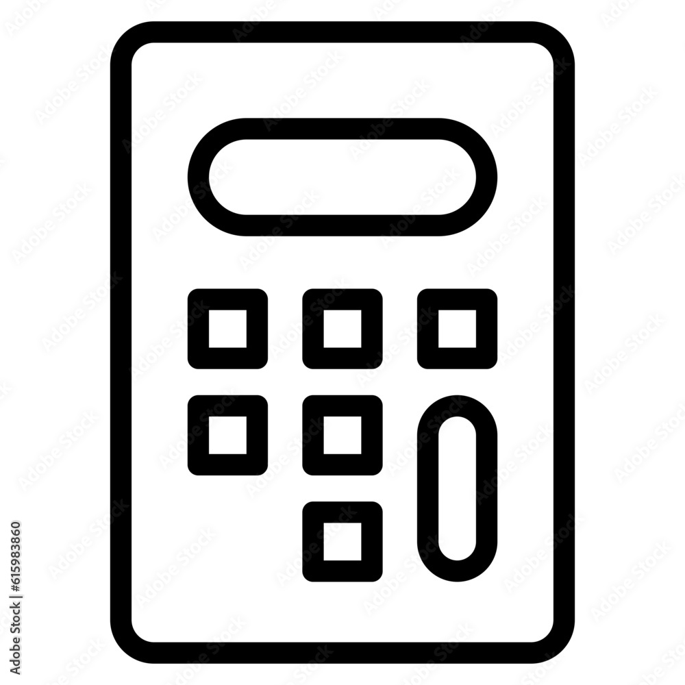 The Black Calculator Icon Symbol is Perfect as an Additional Element to your Design The Black Calculator Icon Symbol is Perfect as an Additional Element to your Design