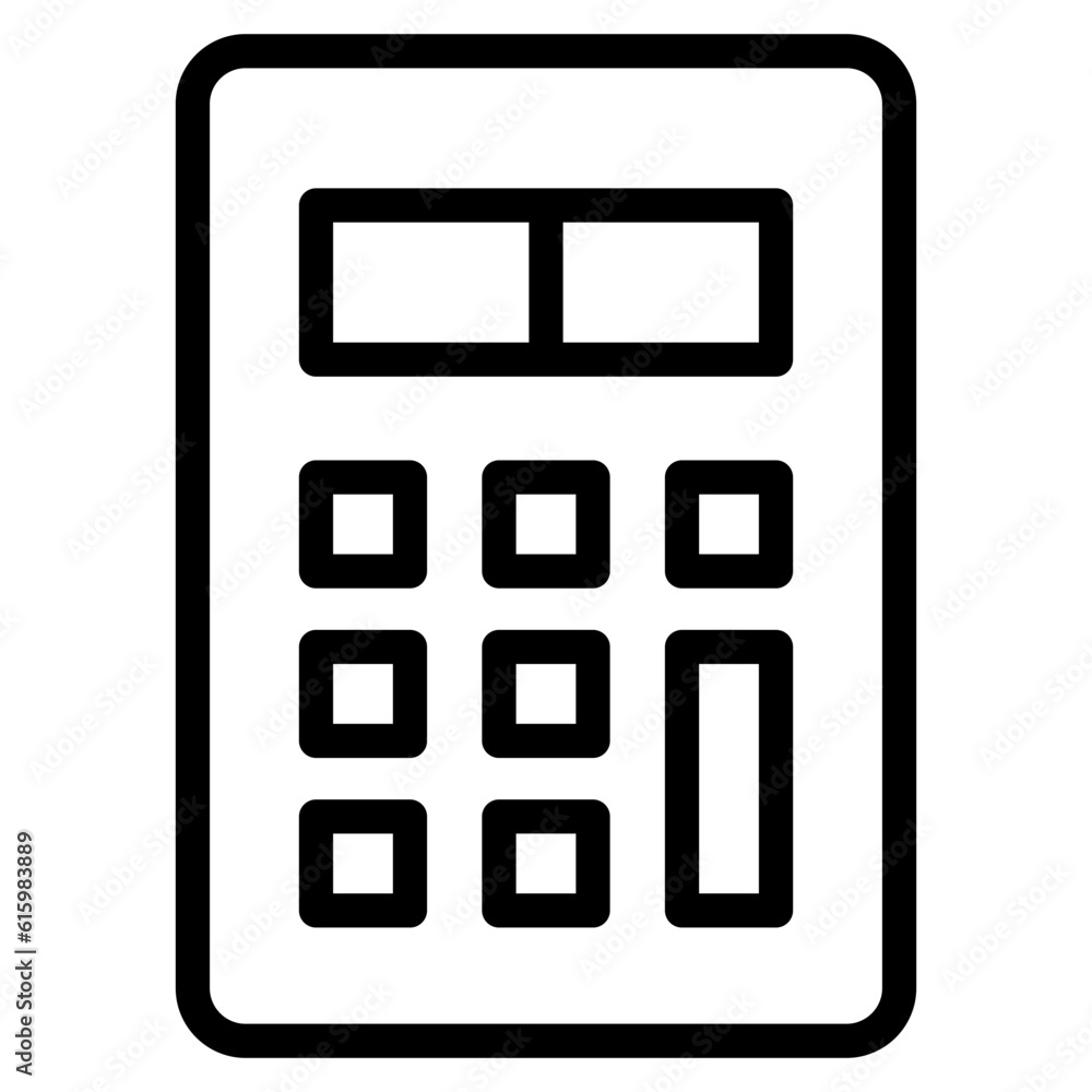 The Black Calculator Icon Symbol is Perfect as an Additional Element to your Design The Black Calculator Icon Symbol is Perfect as an Additional Element to your Design