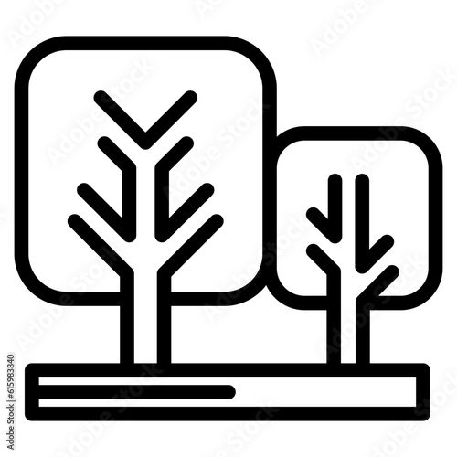 The Black Garden Icon Symbol is Perfect as an Additional Element to your Design