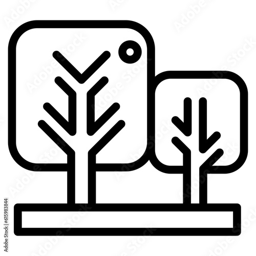 The Black Garden Icon Symbol is Perfect as an Additional Element to your Design